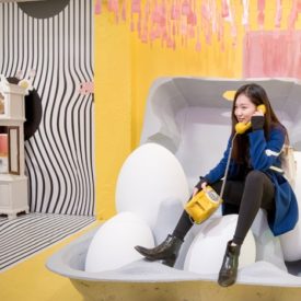 See How a Group of Millennials Built an Egg-Theme Pop-Up Exhibit From Scratch